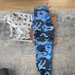 Men's Blue Camouflage Joggers